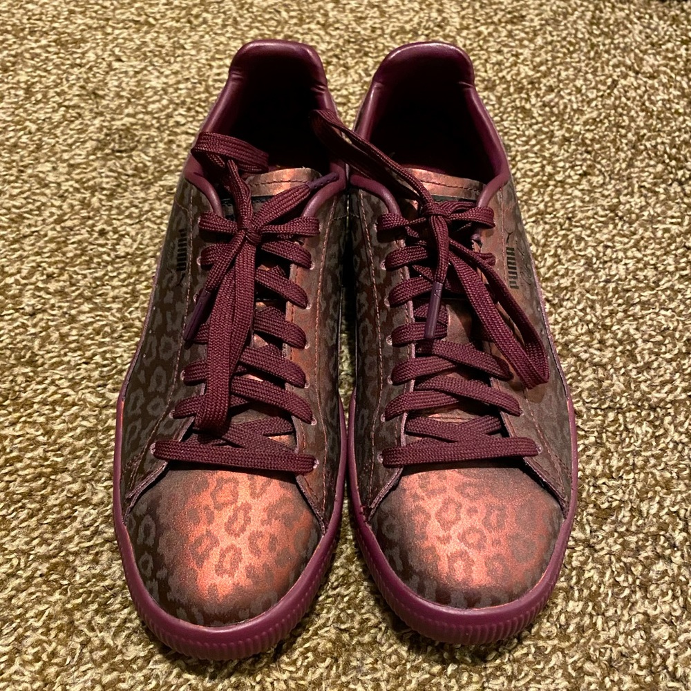 Clyde Puma leopard print shoes